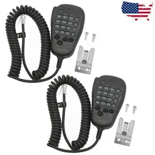 2Pcs MH 48 6Pin DTMF Microphone For Yaesu FT 1900R FT 1500M FT 2800M FT 7800R