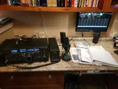 YAESU HF Transceiver FT 2000D FP 2000 Power Supply DMU 2000 MD 200 Mic, Monitor