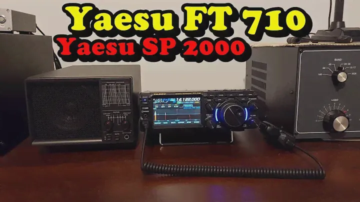 Yaesu FT 710 and Yaesu SP 2000 external speaker