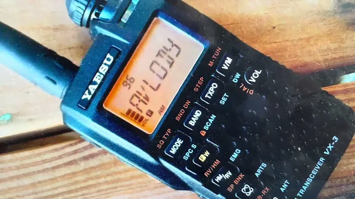 Hard Reset YAESU VX-3R Radio