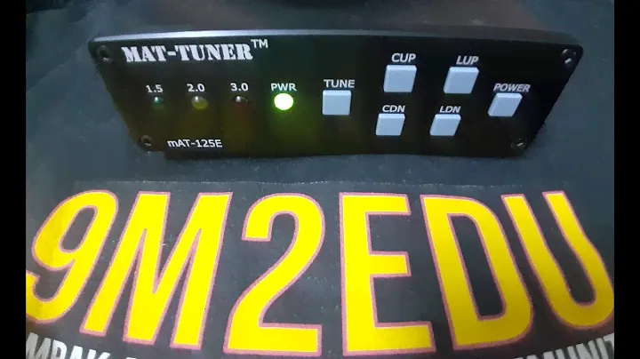 mAT TUNER mAT-125E Automatic Antenna Tuner ATU Unboxing