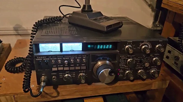 Running the craigslist ft102 yaesu ham radio