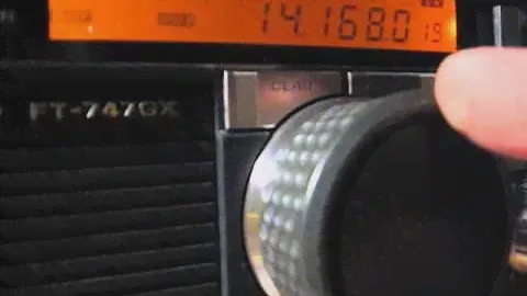Yaesu FT-747GX with new optical rotary encoder