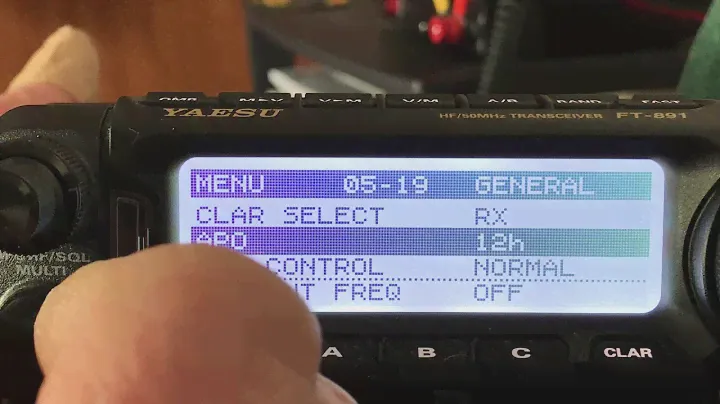Yaesu FT-891 Initial settings