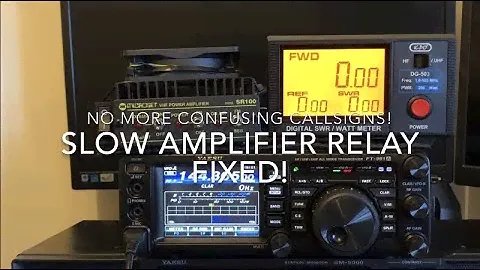 A Simple Solution to a Slow SSB Microset Amplifier Relay