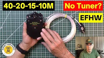 Will this EFHW for 40, 20, 15 and 10M work without a tuner?