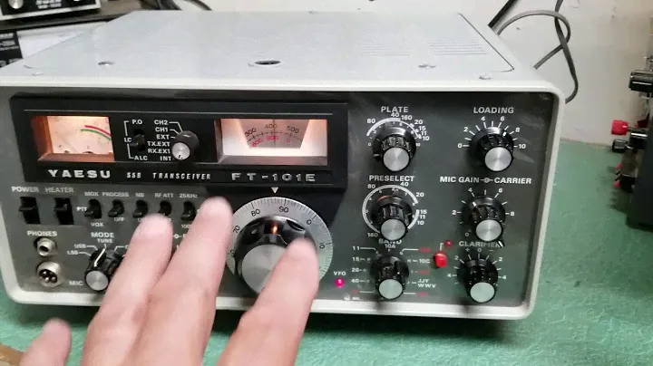 Yaesu FT-101E Transmit test
