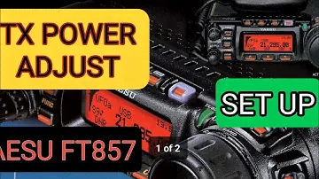 YAESU 857D Set Power Lever & Info