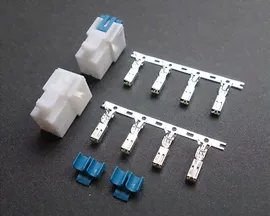 2 Kits HF 4 pin Power connector Terminals for HF Power cords YAESU KENWOOD ICOM