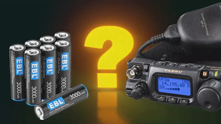 EBL Lithium 3000mAh Double As = FT-818 Happiness!