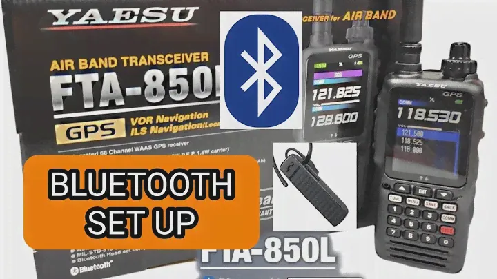 YAESU FTA-850 , BLUETOOTH SET UP - SSM-BT10