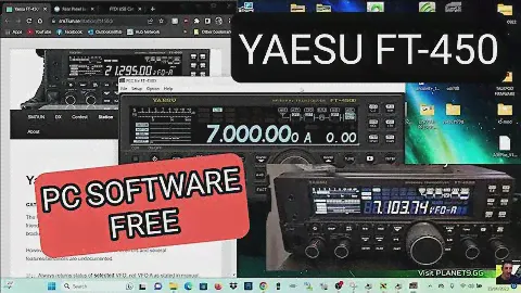 YAESU FT450 - FREE PC-CONTROL SOFTWARE INSTALL / TEST & DOWNLOAD LINKS