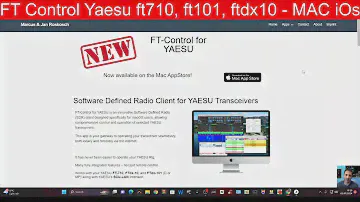 FT Control Yaesu ft710, ft101, ftdx10 - MAC iOs