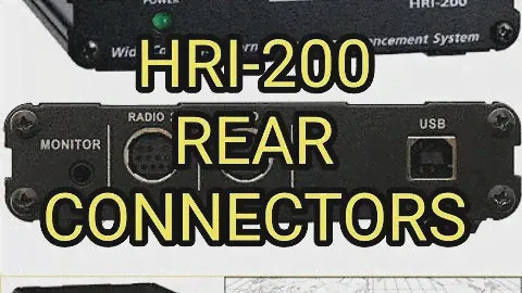 YAESU HRI-200 / CONNECTORS EXPLAINED