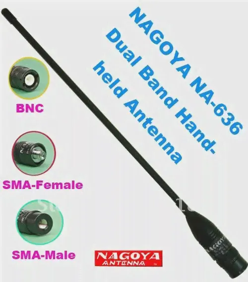 Оригинальная антенна Nagoya NA-636 SMA мужская двухдиапазонная антенна для Yaesu VX-7R VX-6R VX-3R PX-2R TH-2R TH-UVF1 NF-6600 PX-359 PX-358-0