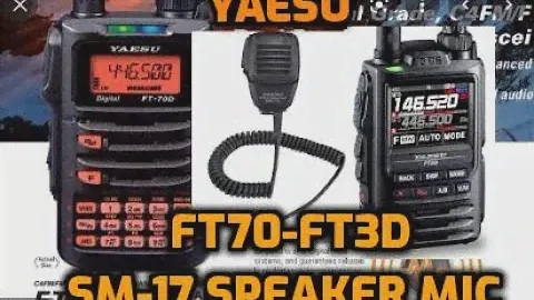 Yaesu FT70D/FT3D -SSM-17A speaker microphone- Tests