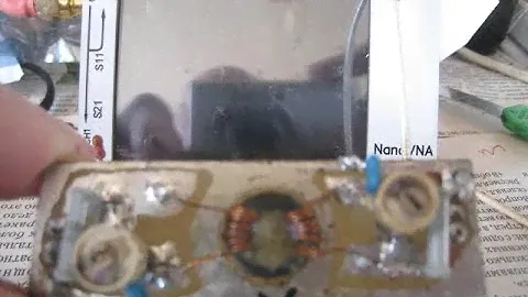 "Yaesu FT-840" - самодельный АМ фильтр - прогон на Nano VNA