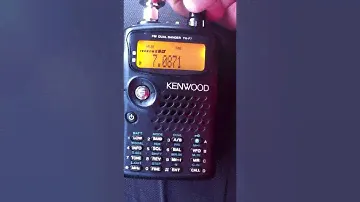 Kenwood TH-F7 and Yaesu Atas 120