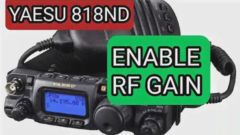 YAESU 818 - Enable RF Gain