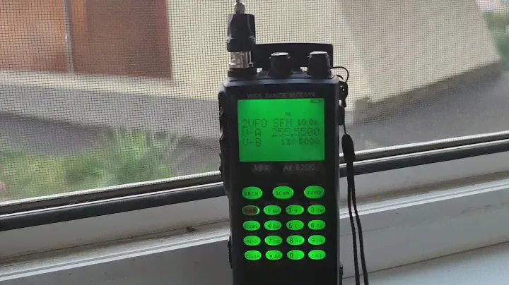 AOR AR8200. Прием через спутник SATCOM 255.550 мгц