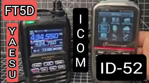NEW - ICOM ID52 PLUS v YAESU FT5D
