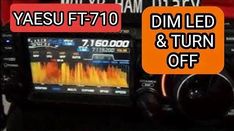 YAESU FT-710, DIMMER/OFF  L. E. D LIGHTS Around VFO Knob -  FIRE SET UP!