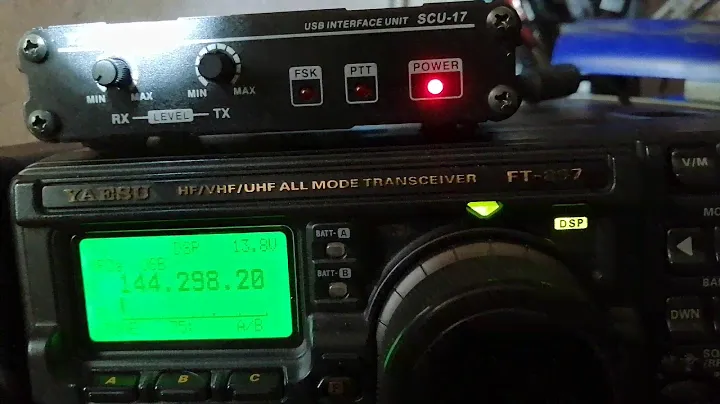 Yaesu SCU-17 strange behaviour