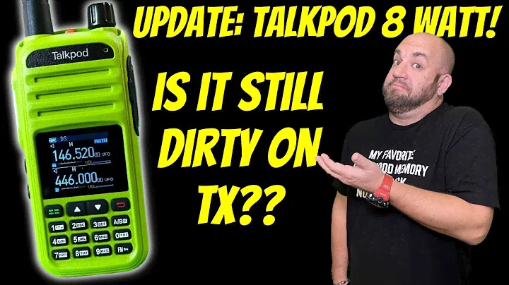 New TalkPod A36Plus 8 Watt Dual Band Ham Radio/GMRS Radio