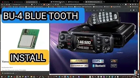 YAESU FTM200D BLUETOOTH MODULE - BU-4 (Thanks Brian)