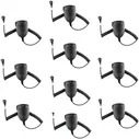 10Pcs MH-67A8J 8 Pin Microphone For Yaesu FT-450D Vertex Standard VX-2100 Radios