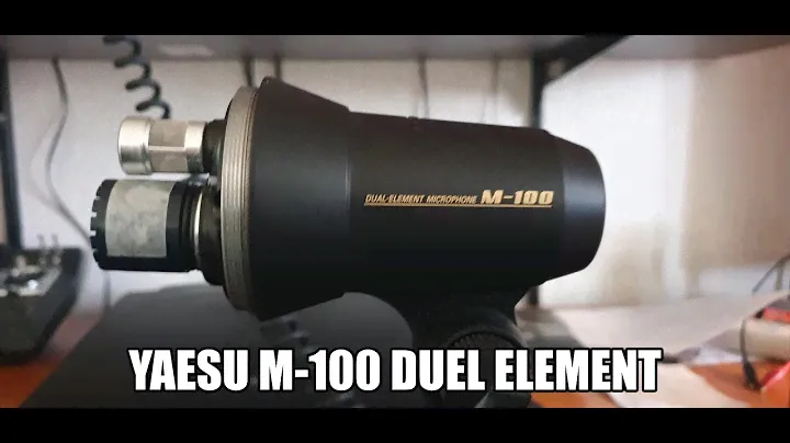 YAESU M-100 DUEL ELEMENT MICROPHONE,,,CLOSE UP AND AUDIO TEST🤔POWERED BY THE YAESU FT 2000...PART 1