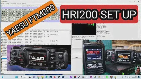 YAESU FTM200 HRI200 FULL SET UP