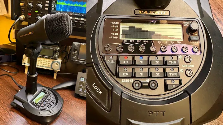 Yaesu M-1 mikrofon stołowy z wkładką dynamiczną i pojemnościową oraz korektorem charakterystyki