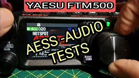 YAESU FTM500 - AESS & AUDIO EQUALIZER TEST - FRONT & REAR SPEAKER
