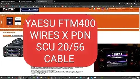 YAESU FTM400 - WIRES X PDN Mode SCU20/56 Cable