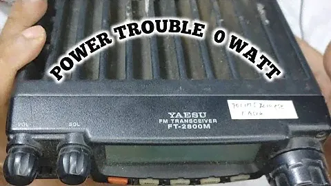 yaesu ft 2800  power trouble