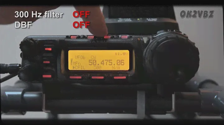 YAESU FT-857D 300Hz Collins CW filter and DSP-2