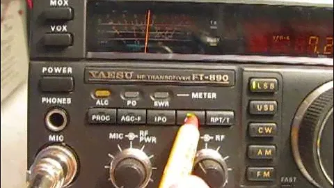 Yaesu FT 890 Rec'd mode demonstration.wmv
