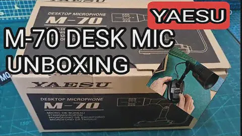 NEW - YAESU M-70 DESKTOP MICROPHONE UNBOXING