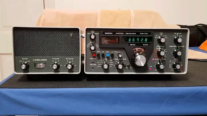 Yaesu FR-101 Vintage Receiver with Yaesu SP-101PB Landliner Ext Speaker
