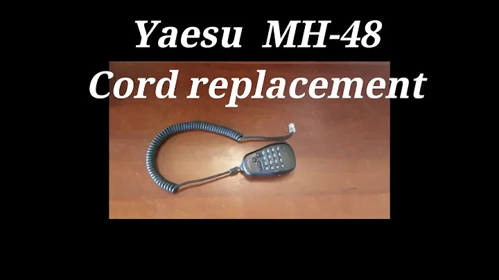 Yaesu MH-48 microphone cord replacement