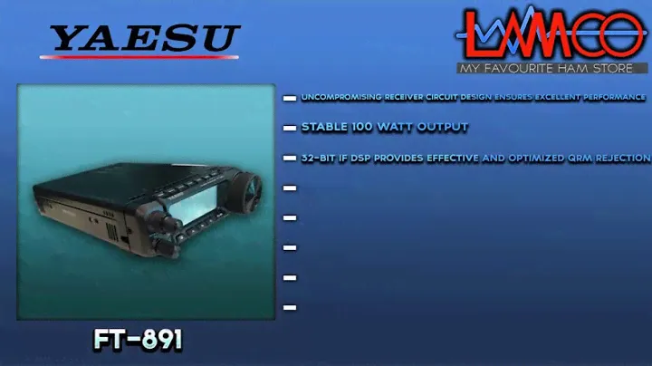 Yaesu FT-891 & FC-50 Information Video - LAMCO Barnsley
