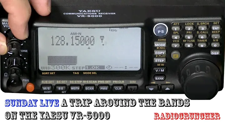 Sunday LIVE : A trip around the bands on the Yaesu VR-5000