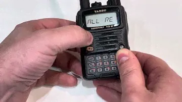 1. Рация YAESU VX-6 сброс на заводские настройки