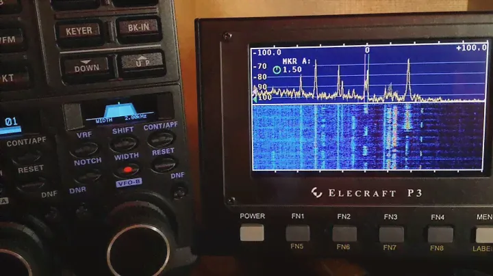 Yaesu FTDX-5000MP & Elecraft P3 Waterfall