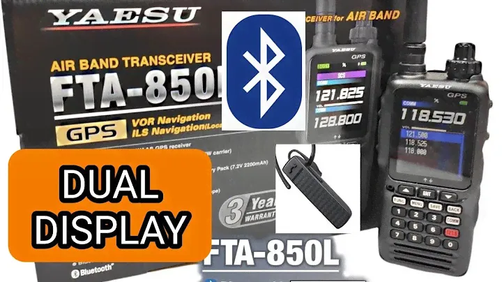 YAESU FTA-850 , Dual Screen Display & Stop Watch