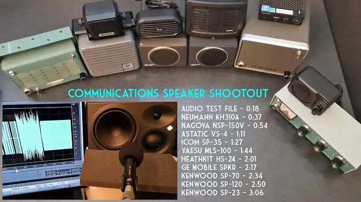 Communications Speaker Audio Test Shootout - Ham Radio - Icom Yaesu Kenwood Heathkit Astatic AllScan