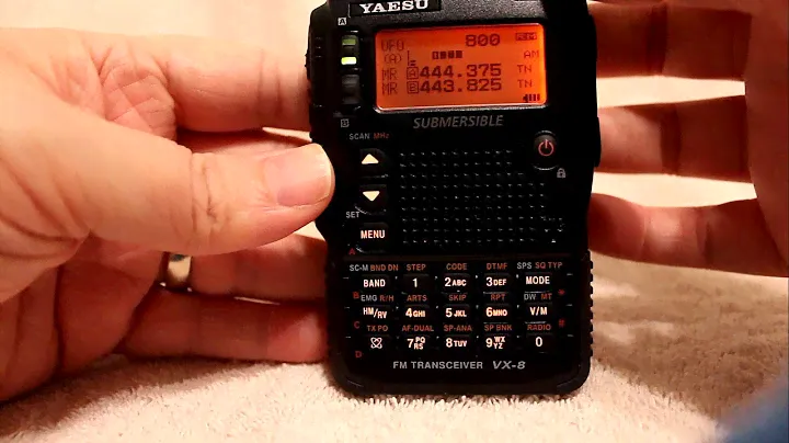 Учебное пособие по прослушиванию радио AM/FM Yaesu VX-8DR