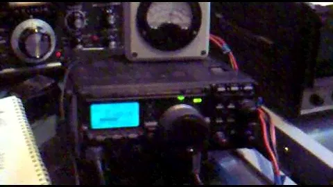 Yaesu FT-897 with home made external S meter.