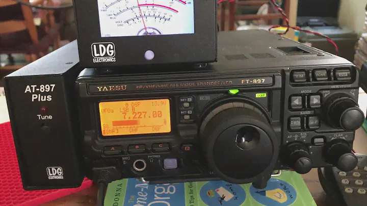 Yaesu FT-897D QSO on my new 40m dipole & 1:1 balun